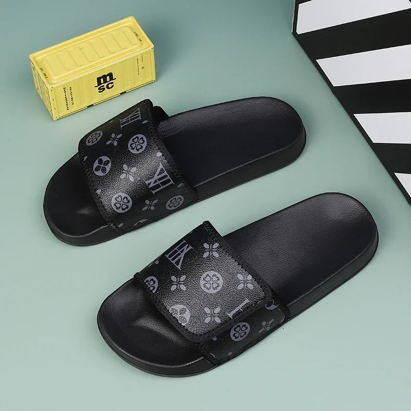 Soft slippers summer slippers anti slip sandals closed toe sandals Men's Genuine Leather Sandals Comfortable Man Sandal House Slippers Man Summer Shoes