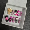 Kawaii 3D Wearable Press on Nails Hello Kitty French Long Short Coffin Square Almonds Customizable Reusable Full Cover Nail Tips 5