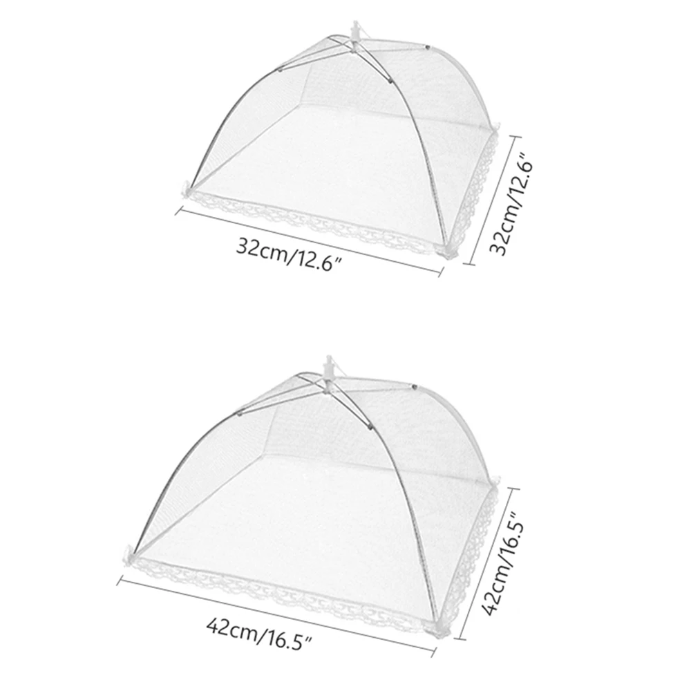 Food Covers Mesh Foldable Kitchen Anti Fly Mosquito Tent Dome Net Umbrella Picnic Protect Dish Cover Kitchen Accessories