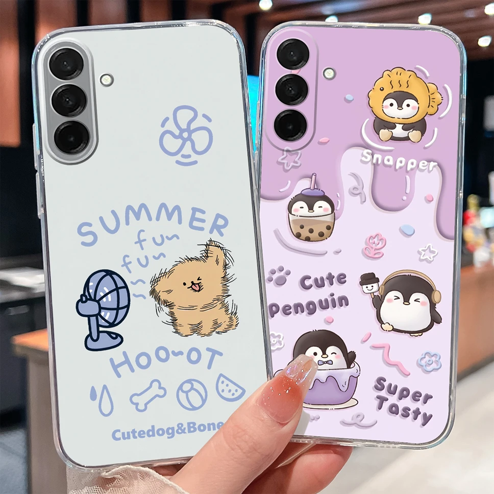 Pretty Macaron Cartoon Clear Soft TPU Silicone Shockproof Phone Case