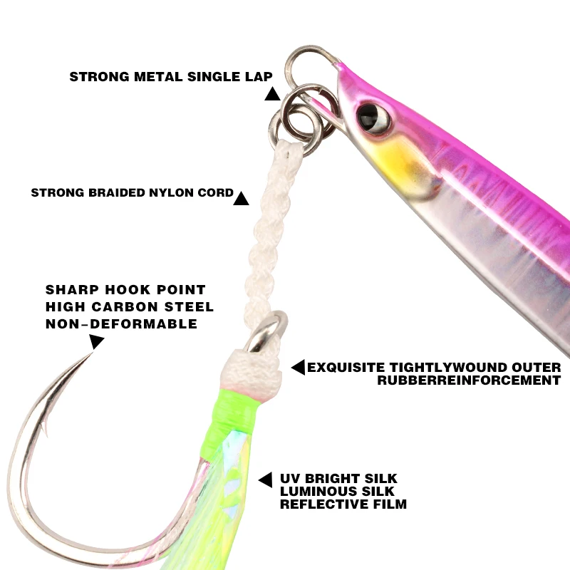 Fishing Hooks MAG Strong BG1-GT Single Jig 3/0-11/0