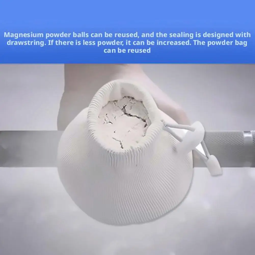 Sport Kreide Magnesium Ball Fitness Gym Gewichtheben Langhantel Training Klettern Trainer Anti-skid Trockenen Magnesium Pulver Tasche – Detail 6