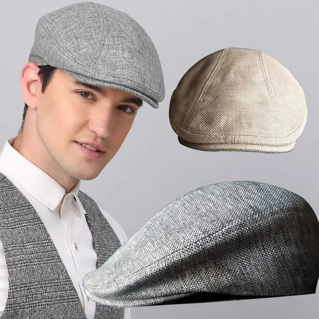2022 Fashion Newsboy Caps Gatsby Hats Ivy Golf Driving Sun Flat Cabbie Cap Peaky Blinder for Men Women Summer Spring Autumn Hat 1