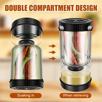 Dry-wet Separation Pickle Vegetable Jar Hourglass Type Pickled Juice-Separation Food Filter Storing Pickles Kitchen Accessories 3