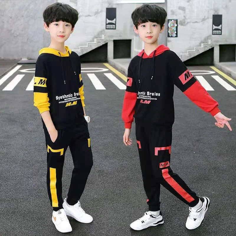 

Boys Sweatshirts +Pants Kids Suits Tracksuit 2PCS/Set 2023 Newest Spring Autumn Cotton Outfits High Quality Children Clothing