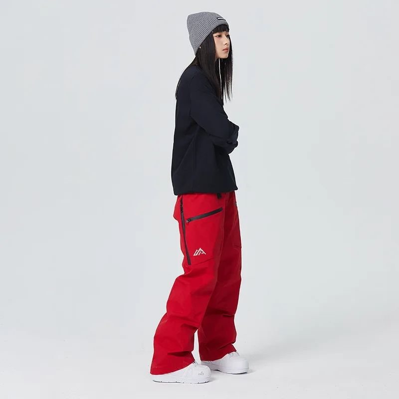 Windproof Alpine Overalls for Men and Women, Outdoor Sport Costumes, Mountain Snow Bib Trousers, Waterproof Warm Ski Pants, 2023 4