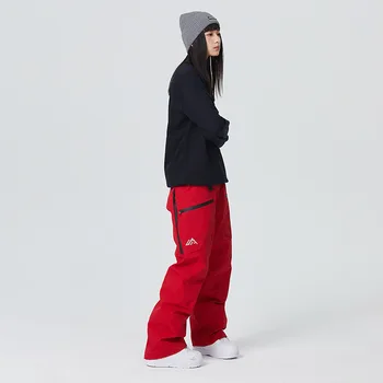 Windproof Alpine Overalls for Men and Women, Outdoor Sport Costumes, Mountain Snow Bib Trousers, Waterproof Warm Ski Pants, 2023 4