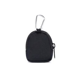 Compact Tactical EDC Pouch for Men - Coin & Key Wallet Holder with Zipper Pocket (BK)