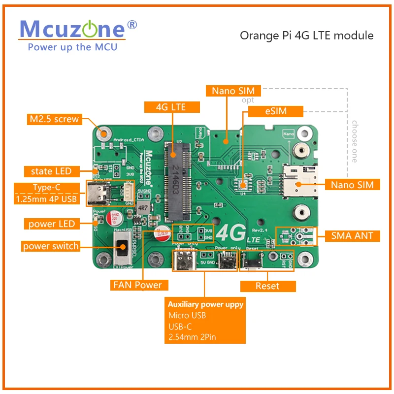 Módulo Laranja pi 4g Lte Cat4 Huawei Me909s821ap v2 Eg25-g Fibocom Qualcomm Gnss Esim Driver Livre Ubuntu Debian Raspberrypi - Imagem 5
