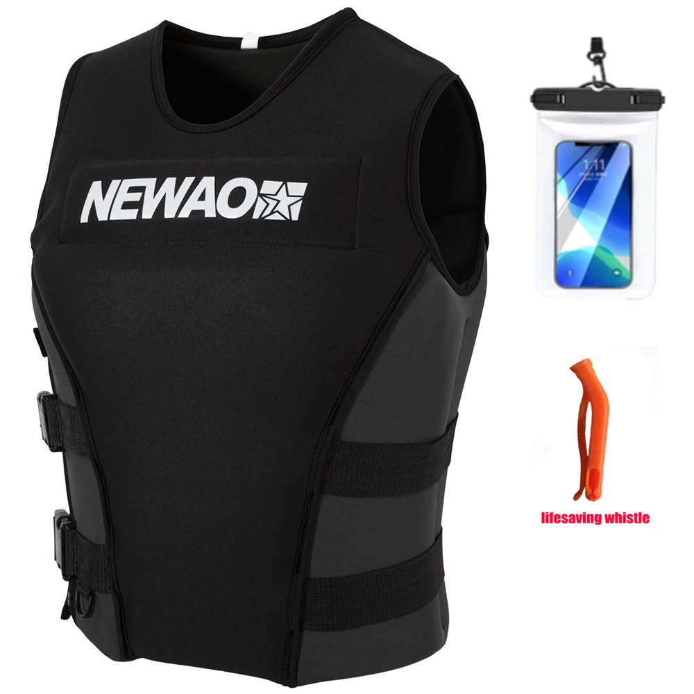 

Adult Lifejacket Neoprene Buoyancy Vest Professional Swimming Surfing Rafting Safety Lifejacket Water Sports Fishing Lifejacket