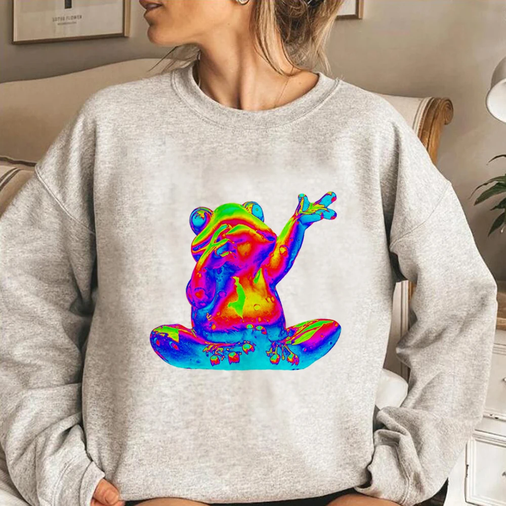 

Techno hoodies women Kawaii sweat y2k long sleeve top aesthetic Pullover female 90s Hooded Shirt