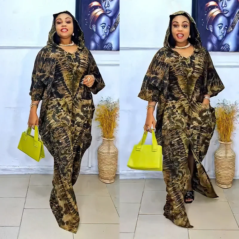 2025 African Dresses for Women Traditional Africa Clothing Dashiki Ankara Outfits Gown Abayas Robe Muslim Kaftan Maxi Long Dress 3