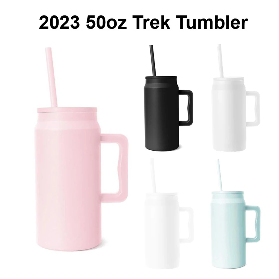 Modern 50 oz Mug Tumbler with Handle Straw Lid Reusable Insulated Stainless  Steel Large Travel Jug Water Bottle Coffee Termos - AliExpress