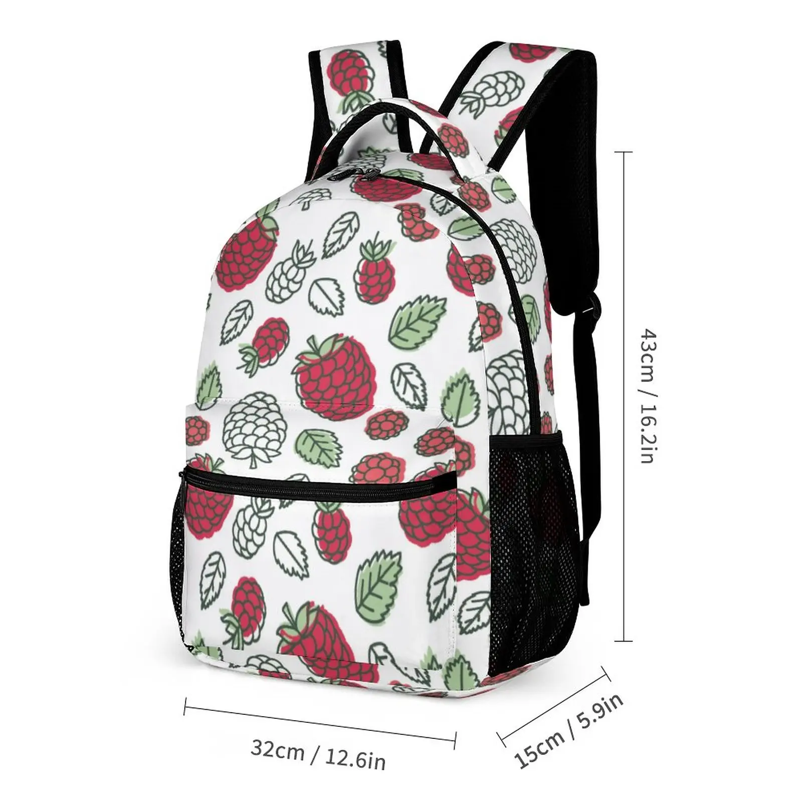 Children Painted Simple Schoolbag Full Print Simple Backpack Large Capacity Travel Leisure Bag Customizable Your Pattern