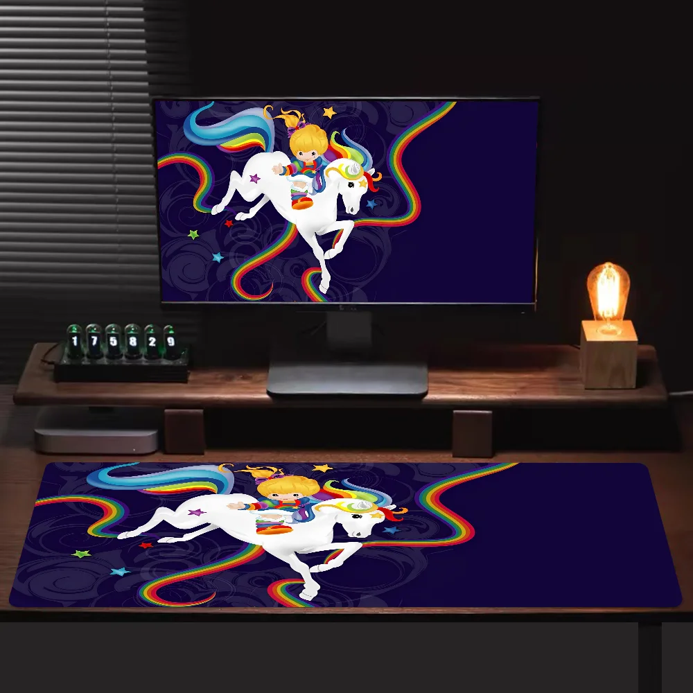 Rainbow Brite Animation Cartoon Anime Gaming Mouse Pad Keyboard Mouse Mats Desk Mat Accessories Desktop Mat 2