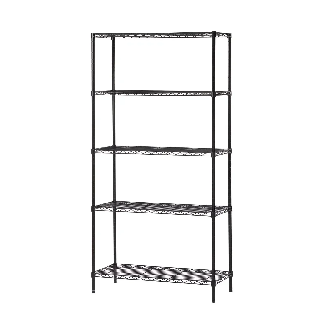 

Storage Rack, Black Line 5-layer 72 "high X 36" Wide X 16 "deep, Total Capacity 1750 Pounds Storage Rack