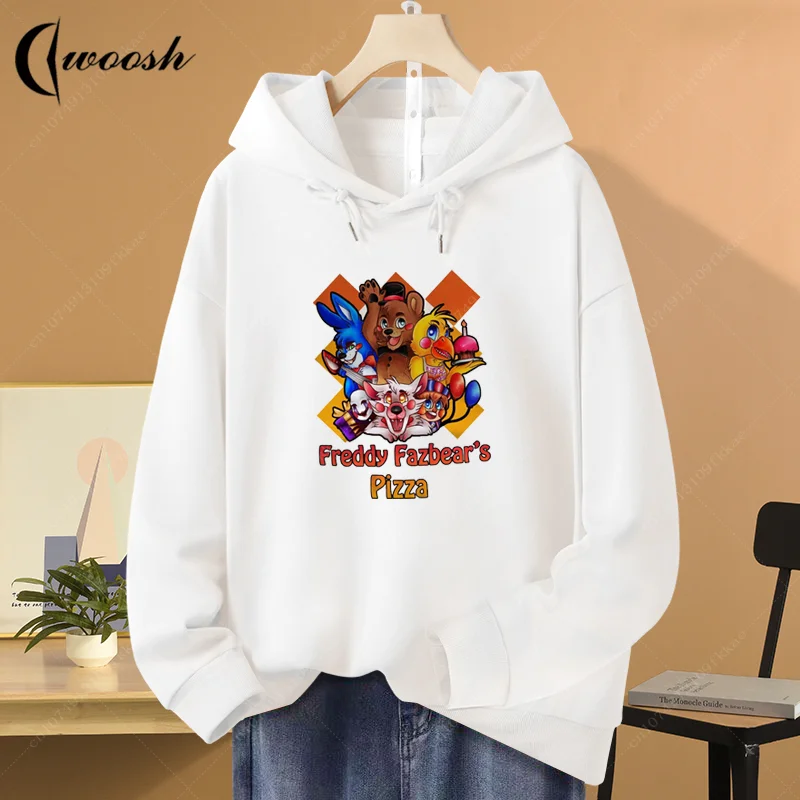 

Freddys Role-playing Series Horror Games FNAF Elements Animation Style Animal Bear Pattern Men's Womens Creative Hoodie Pullover