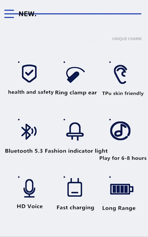 Wireless Bluetooth Earbuds - TWS Bass Headphones with Mic for Sports  Business