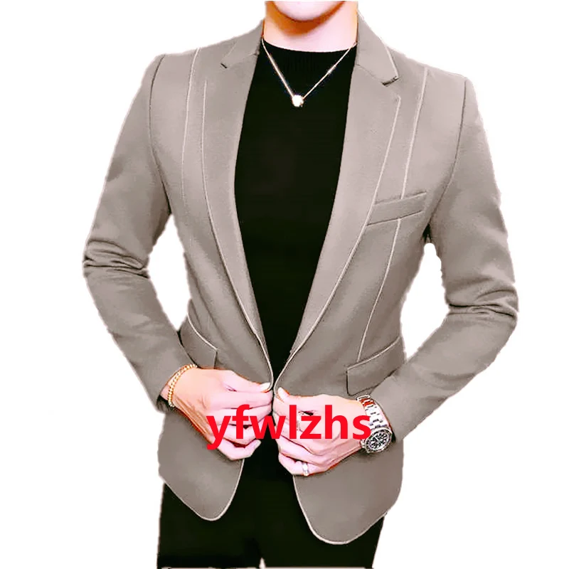 

Customize Men Suits Groomsmen Wool Blend Groom Tuxedos Wedding Dress Blazer Prom Dinner (Jacket+Pants+Tie) A377