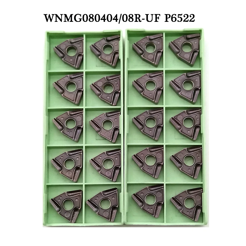 10 шт. WNMG080404 WNMG080408 R-UF P6522 P8080 P9125 карбидная вставка токарный станок с ЧПУ Режущий инструмент WNMG лезвие внешний токарный инструмент