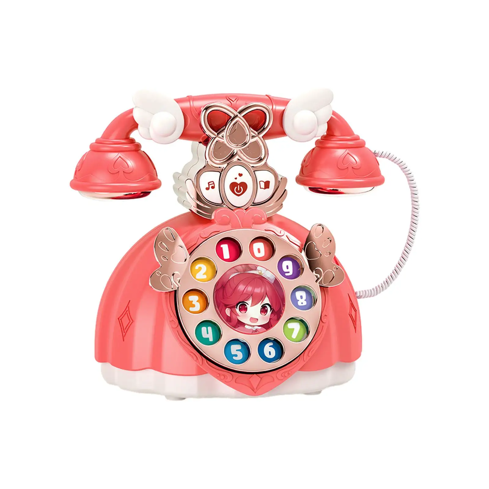 Baby Phone Toy with Music, Story and Lights Pretend Play for Children