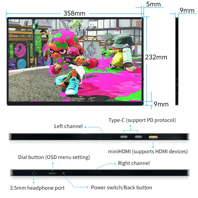 ̴ ޴ , Ʈ ġ ps4 ps5 Xbox   ÷, 16 ġ, 2.5K, 144hz, 2560x1600 16:10, 100% sRGB 500Cd/m
