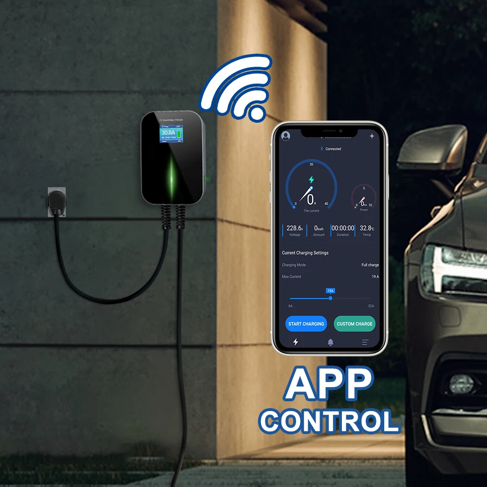 

APP electric car charger 11kw type 2 ev charger wallbox