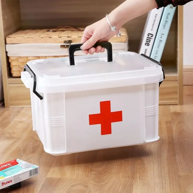 1pc Plastic Multi-layer Domestic Medicine Box Portable Divided Medicine Storage  Box Portable First Aid Box Domestic Medicine Box - AliExpress