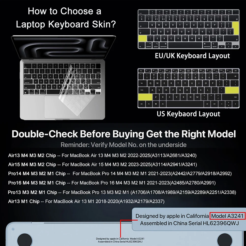 Ultra-Thin Keyboard Stickers - Universal Fit