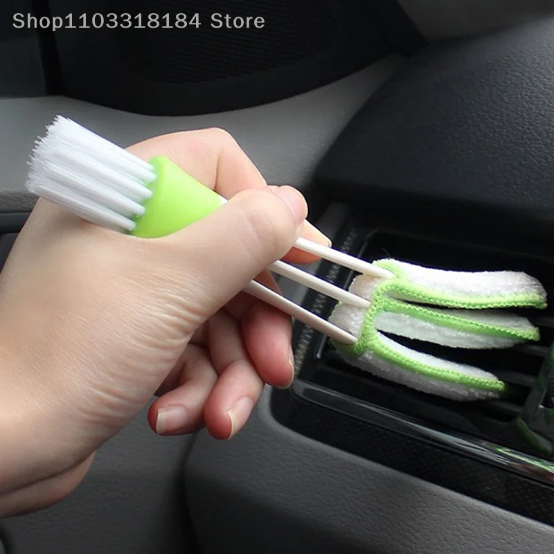 2 In 1 Car Air-Conditioner Outlet Cleaning Tool Multi-purpose Dust Brush Car Accessories Interior Multi-purpose Brush