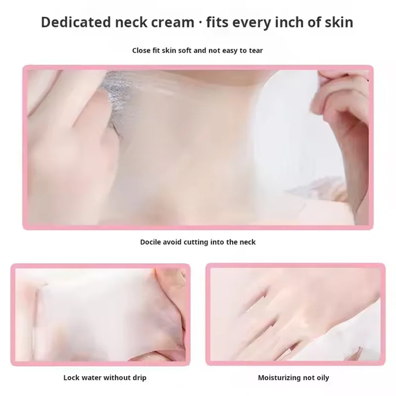 10pcs Goat Milk Neck Mask Collagen Firming Hydrating Crystal Neck Masks Skincare