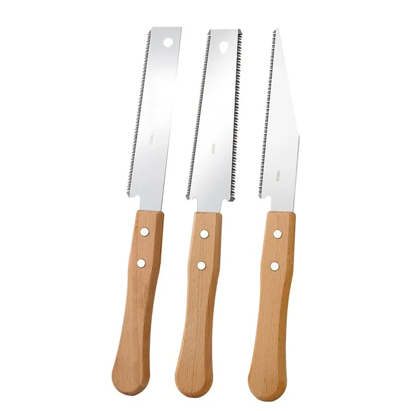 Japanese Style hand saw handheld saw Small Hand Saw Woodworking Non-slip Wooden Handle Handsaw Flush Cut Flexible Cutting Tool