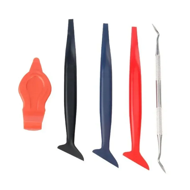 1/4/5Pcs Car Vinyl Wrap Film Squeegee Scraper Edge-closing Detailing Tools for Automobile Film Sticking Car Scraper Accessories