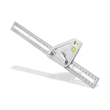 Rapporteur d'angle en métal, goniomètre, règle d'angle, alliage d'aluminium, outils pour le travail du bois, règle d'angle, rapporteur de menuisier 