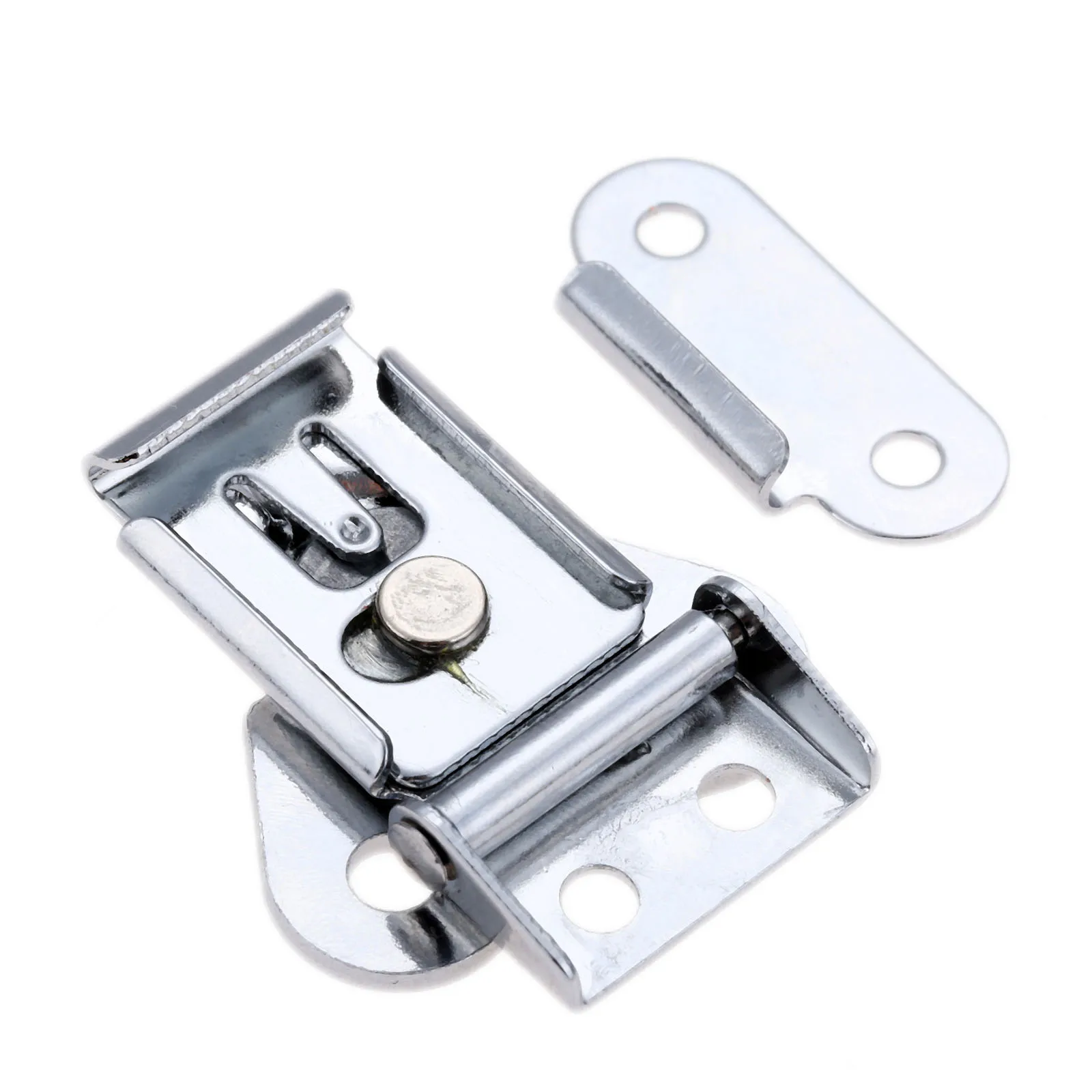 Furniture Fittings Stainless Steel Butterfly Toggle Drawer Latch Catch Clamp Wooden Box Buckle Rotary Lock 1Pc for Jewelry Boxes