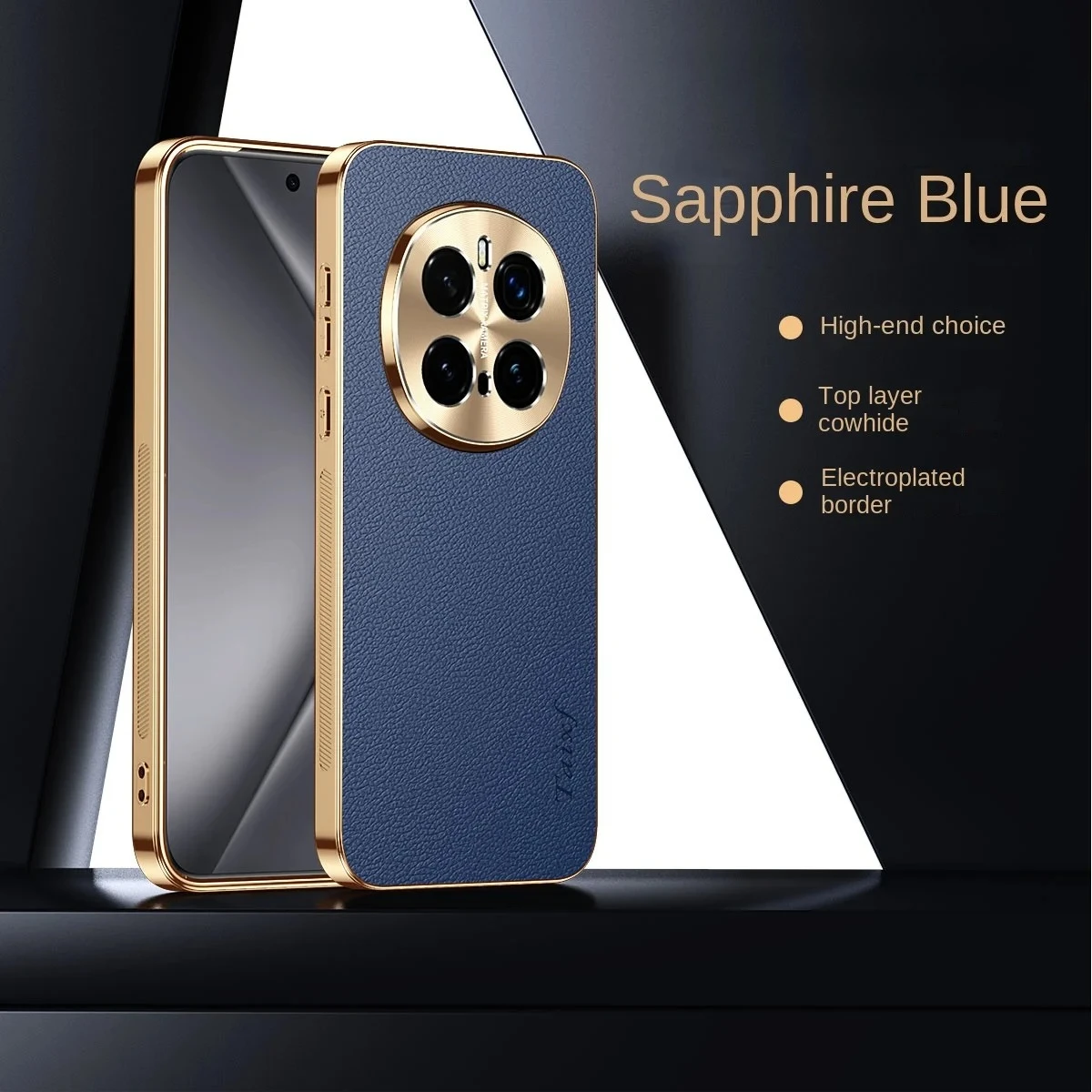 Elegant Leather Plating Shockproof Lichee Pattern Phone Case