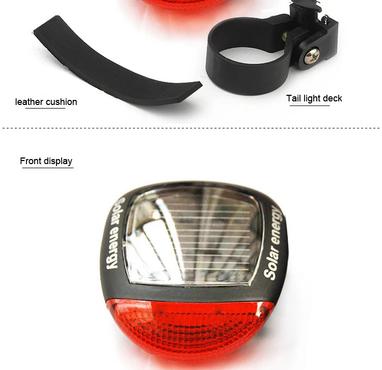 Description Picture 4 of itemBIKEONO Tail Light Bike Light Cycling Safety Solar Tail Light Rechargeable USB Led Bicycle Accessories Warning Light Rear Light