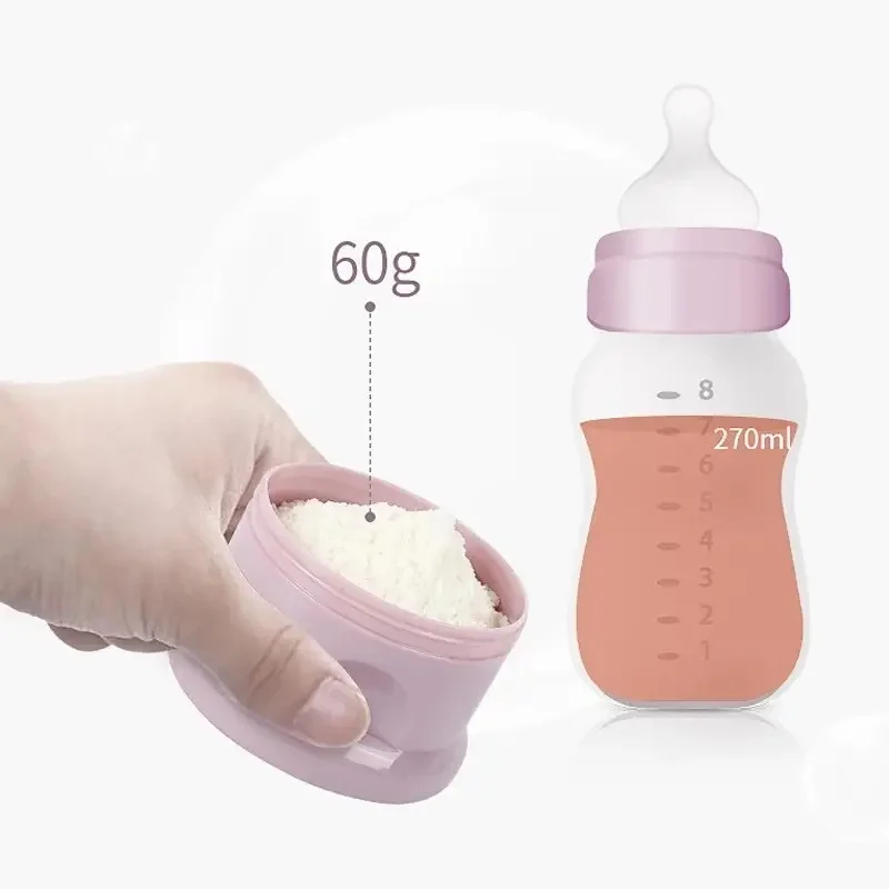 Baby Powder Box Portable Outdoor Large Capacity Compartment Split Storage Sealed Jar Multi-Layer Milk Powder Compartment baby food storage containers baby milk powder dispenser
