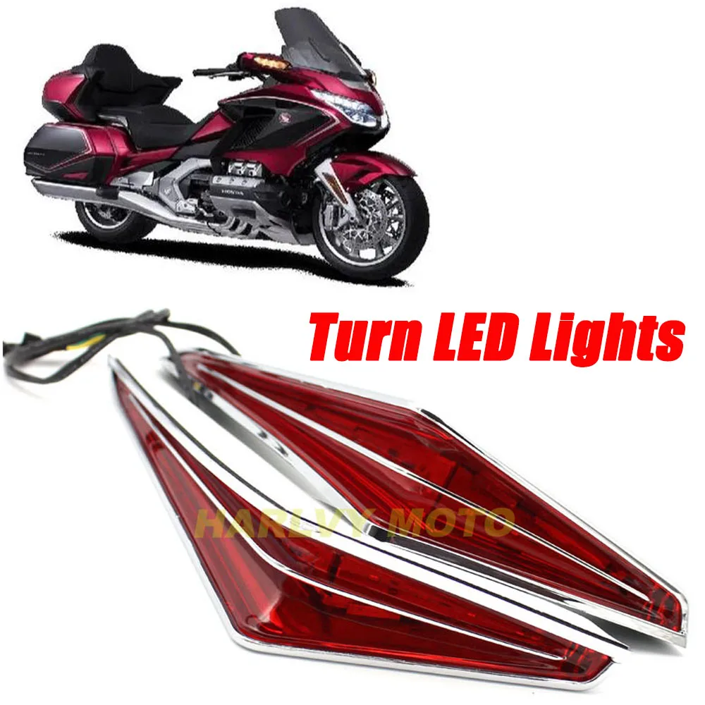 

Under Tour Trunk Run/Turn LED Lights Case for Honda Gold Wing GL1800 2012-2016
