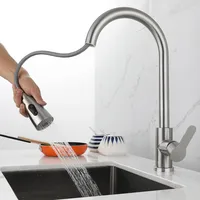 Brushed Nickel Kitchen Faucet 4