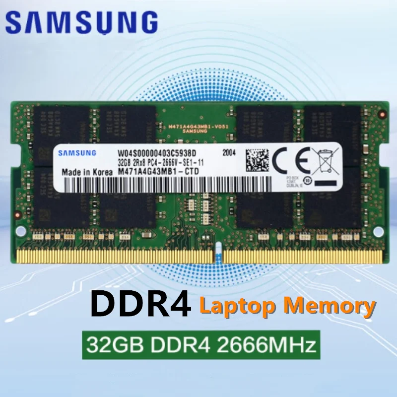 未開封品 Samsung 32GB SO-DIMM DDR4-2666 メモリー Amazon.co.jp: Samsung 32GB DDR4 PC4-21300、2666MHZ 260ピン