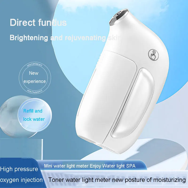 Mini high pressure oxygen absorption instrument Household water lamp instrument Face spray instrument Beauty instrument nano wat stainless steel fat transplantation suction 3 way valve nano fat adapter syring metal cap liposuction instrument