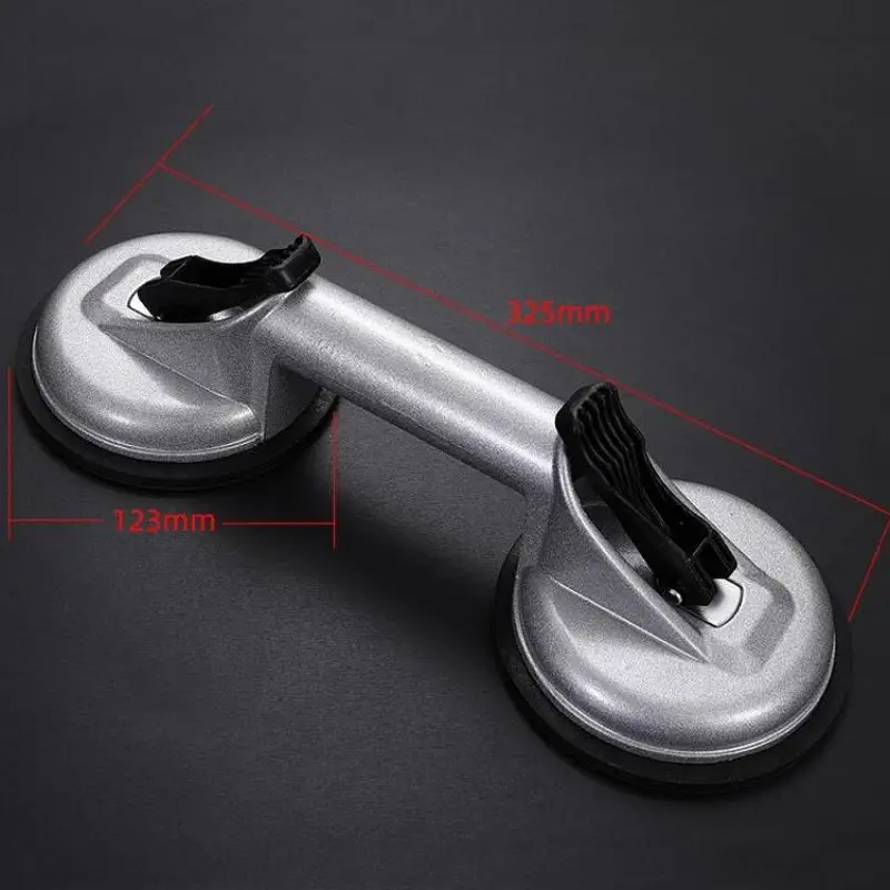 120MM Aluminum Alloy Suction Cup Tiles Powerful Holder Ceramic Tile Class Vacuum Heavy Floor Tile Sucker Two Jaws Handling Tool