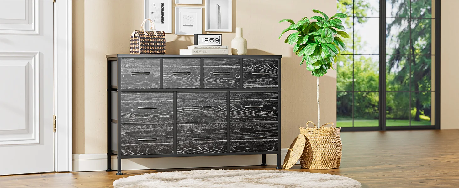 black dresser