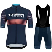 Men's Cycling Outfit Set TREK Pants Gel Clothing Bib Mtb Mountain Bycicle Man Suit Shorts Uniform Sportswear Jersey Road Bike 1