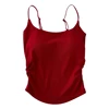 Comfortable and Trendy Girls Strap Camisole Vest with Chest Cushion Summer Versatile Daily Wear Casual Solid Color Underwears 1
