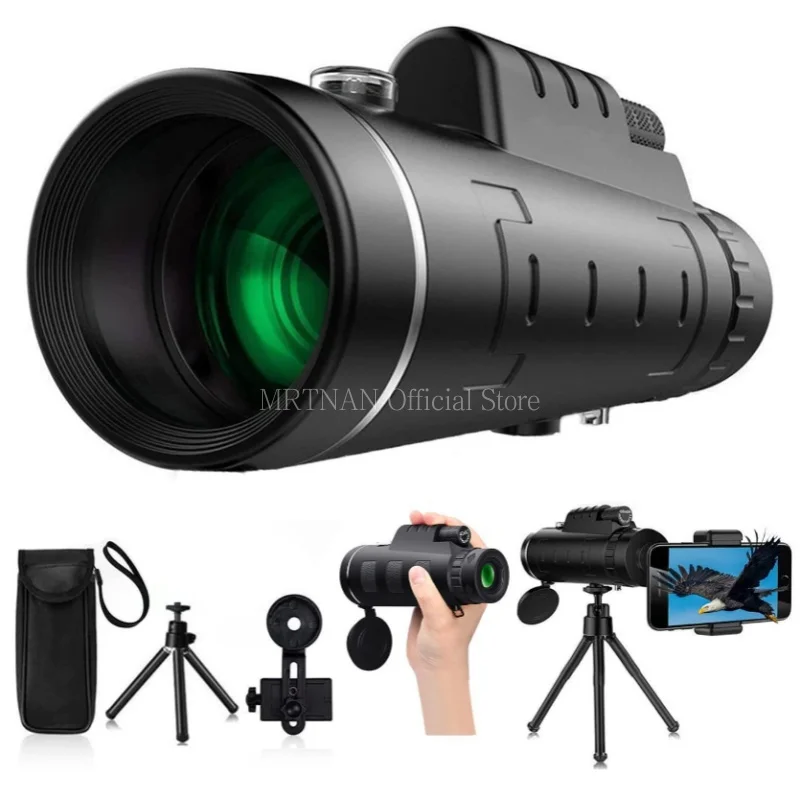 40X60 Zoom HD Powerful Binoculars Long Range Portable Professional Telescope Monocular Low Light For Hunting Camping 2