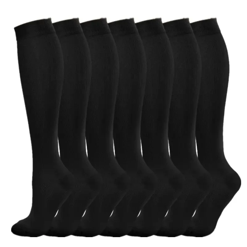 Calf Compression Socks Men Medical Varicose Veins Diabetes Edema Sports Socks Running Football Basketball Riding Knee 3/6/7