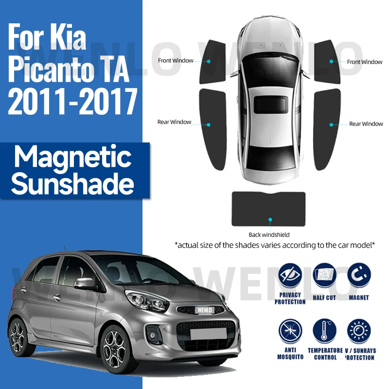 For Kia Picanto TA Morning 2011 2017 Car Sunshade Front Rear