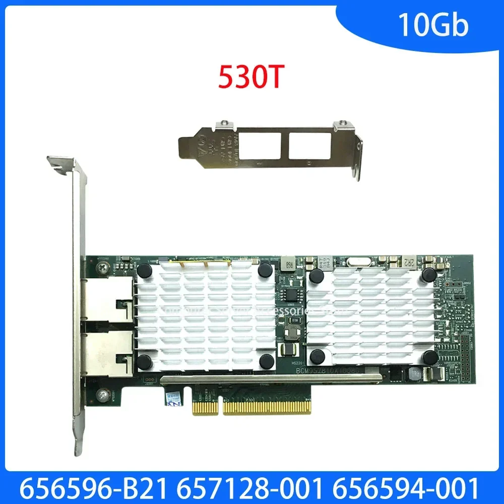 

Original Ethernet 1Gb NC530T Adapter Card 656596-B21 657128-001 656594-001 530T Ethernet 10Gb 2-port Server Network Card